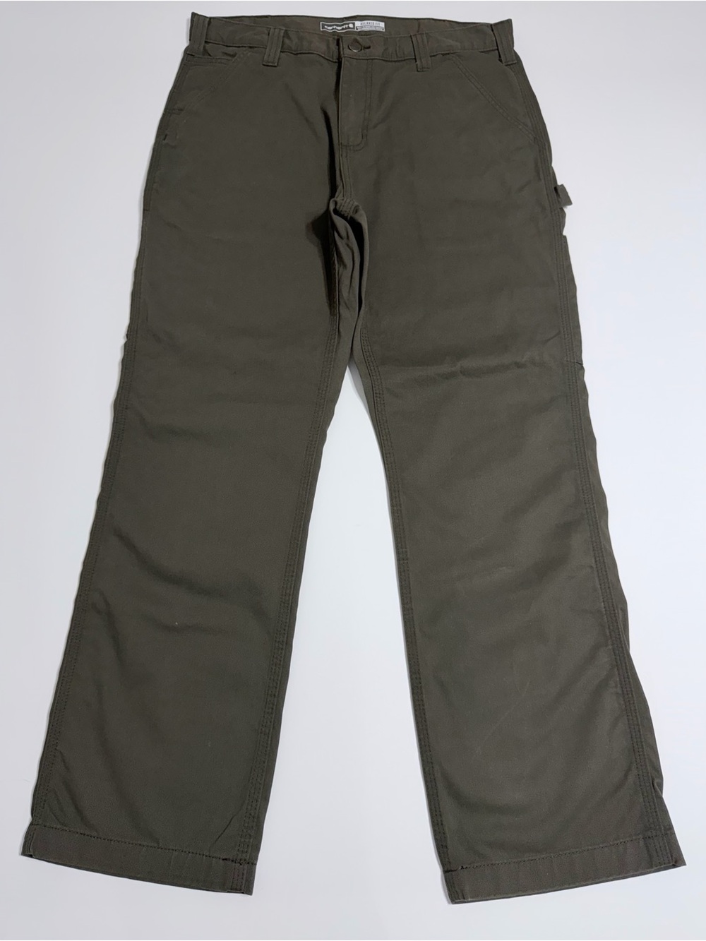 NWT Carhartt BN0324 Relaxed Fit Utility Work Pants Olive 34x30